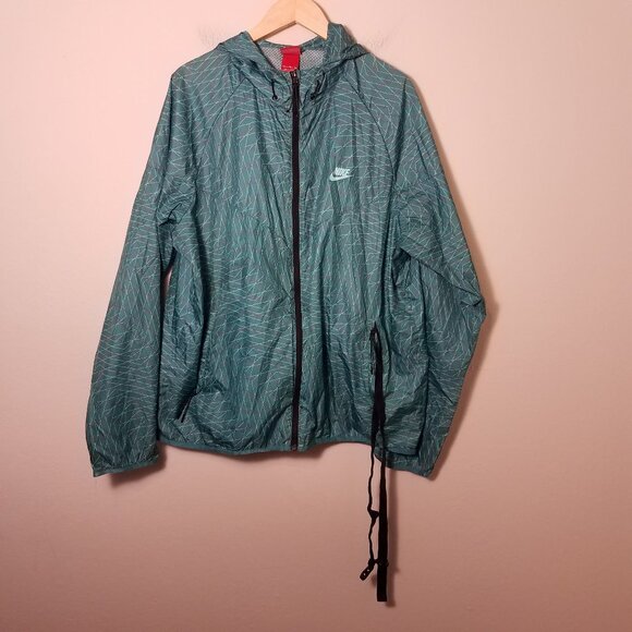 Nike City Scape Packable Jacket Windbreaker Teal XXL Nike Tech 653662-300 - Picture 1 of 10